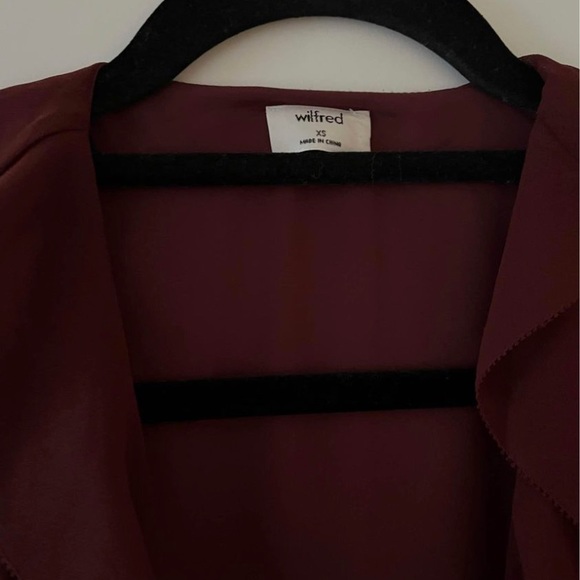 Aritzia Wilfred Louise Dress in Burgundy - Picture 4 of 4
